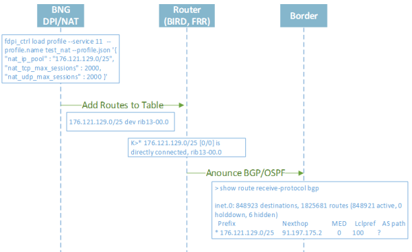 Public CIDR for NAT Service Announcement